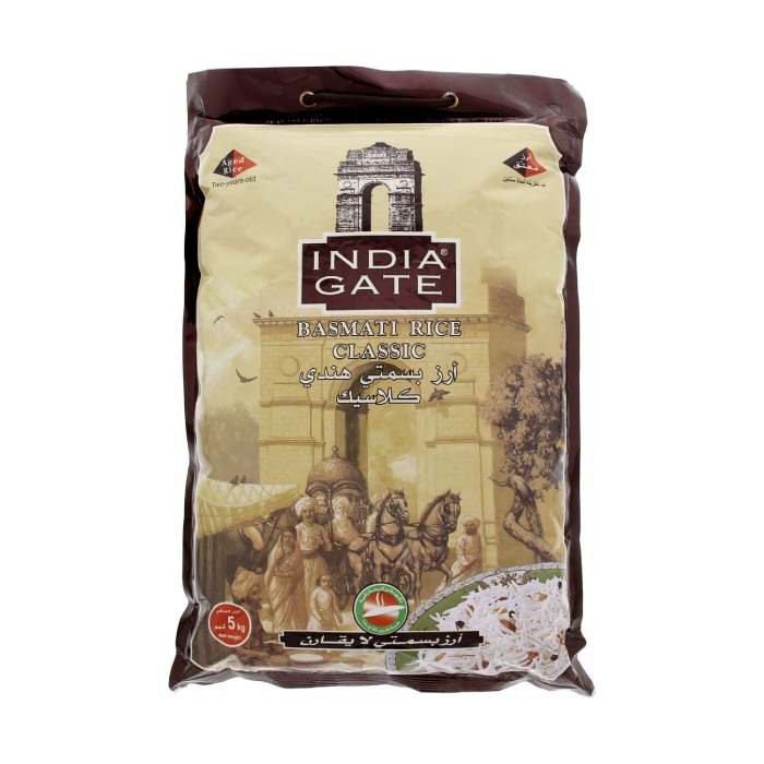 India Gate Classic White Basmati Rice Ambar 5KG