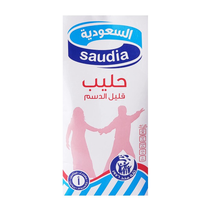 Saudia Long Life Low Fat Milk 2L
