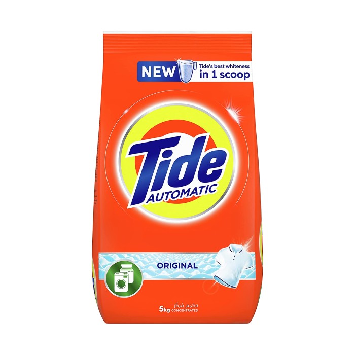 Tide Automatic Powder Detergent Original Scent White 5KG