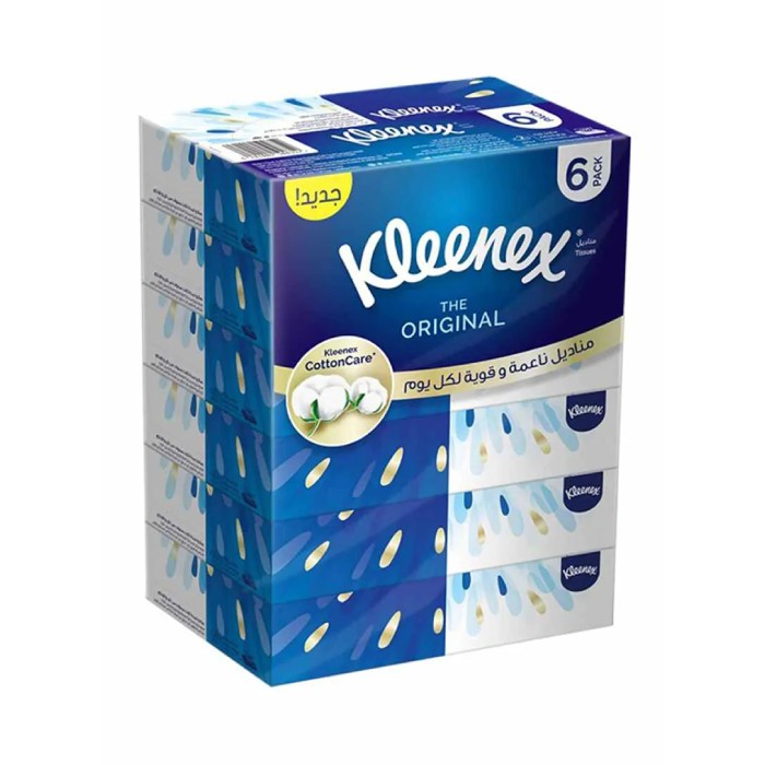 Kleenex Original Facial Tissue Pack of 8