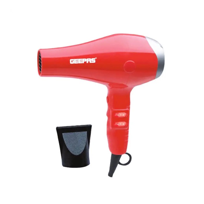 Geepas GH8078 Corded Hair Dryer Light Red/Black
