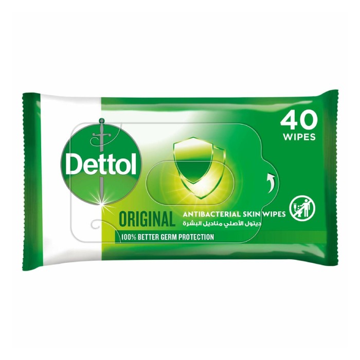 Dettol Original Antibacterial Skin Wipes 40 Piece