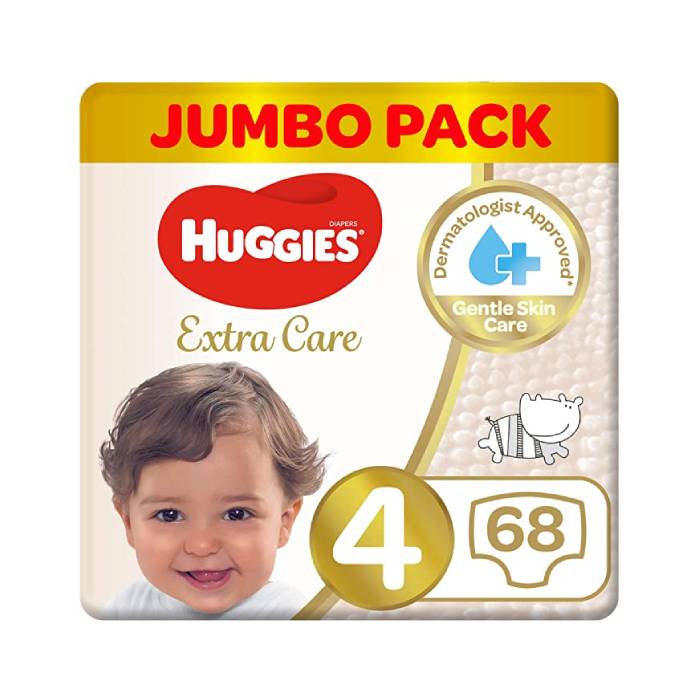 Huggies Extra Care Jumbo Pack Size 4 68 Diapers