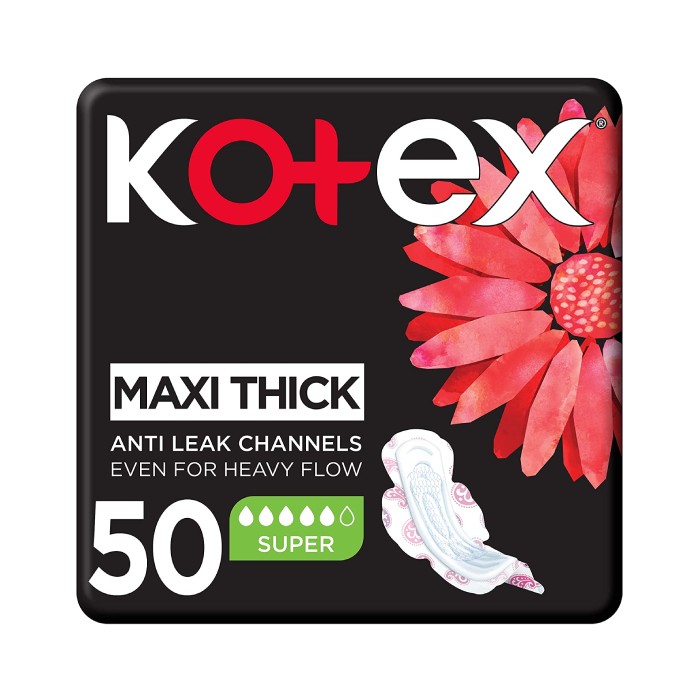 Kotex Maxi 3D Super Sanitary 50 Pieces