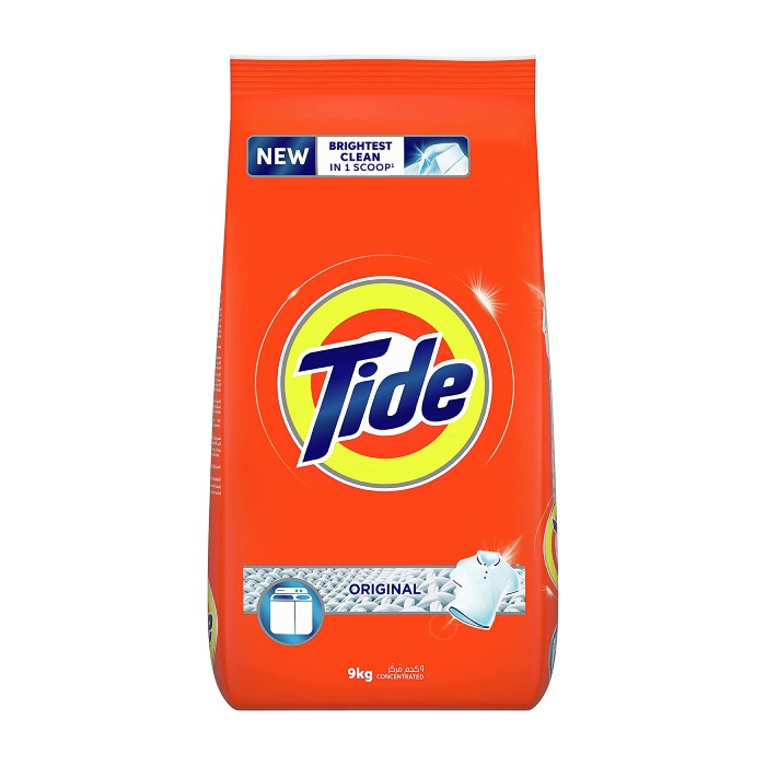 Tide Semi Automatic Powder Detergent Original Scent White 9KG