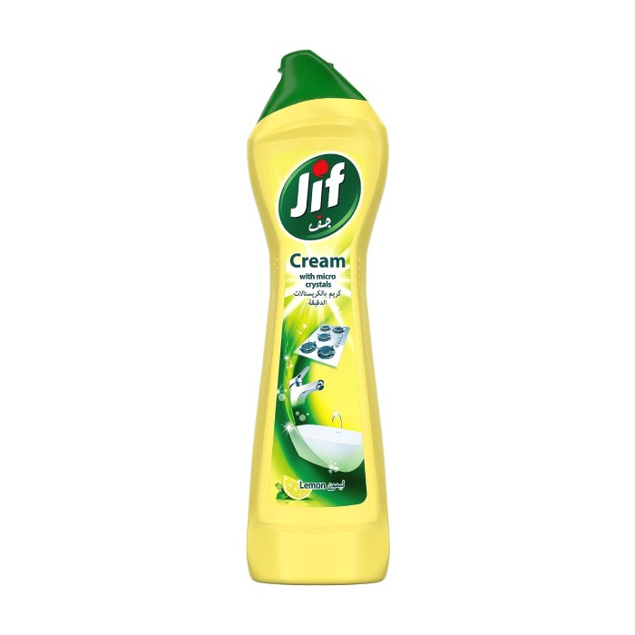 Jif Lemon Cream Cleaner With Micro Crystals Yellow 500ml