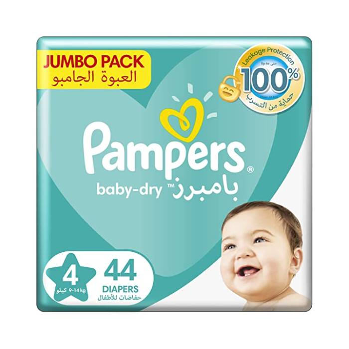 Pampers Jumbo Pack Size 4 Large 44 Diapers