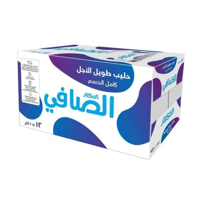Al Safi Long Life 1L Pack of 12 Full Fat 