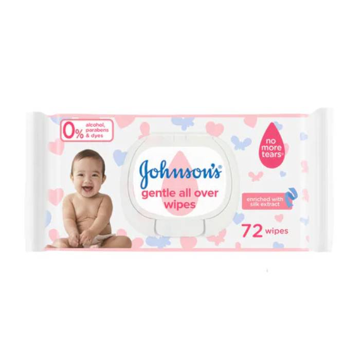 Johnson's Gentle Baby 72 Wipes