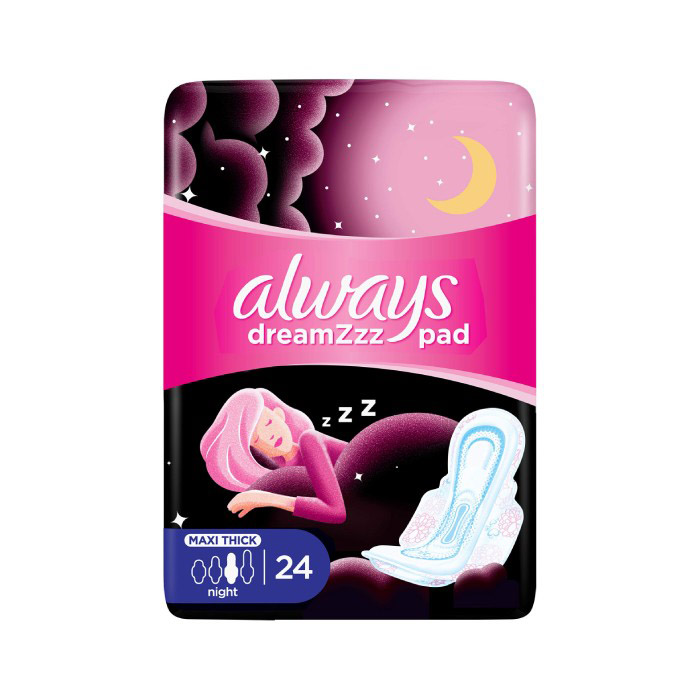 Always Dreamzz Pad Clean & Dry With Wings 24 Pieces