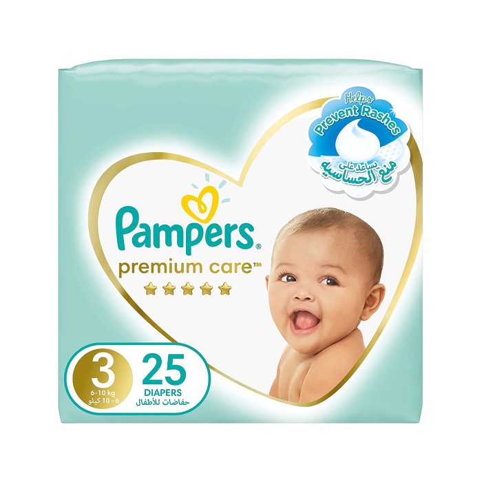Pampers Mega Pack Size 3 25 Diapers