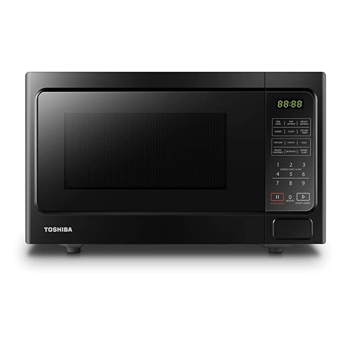 Toshiba Microwave with Grill Function 25L Stainless Steel Black