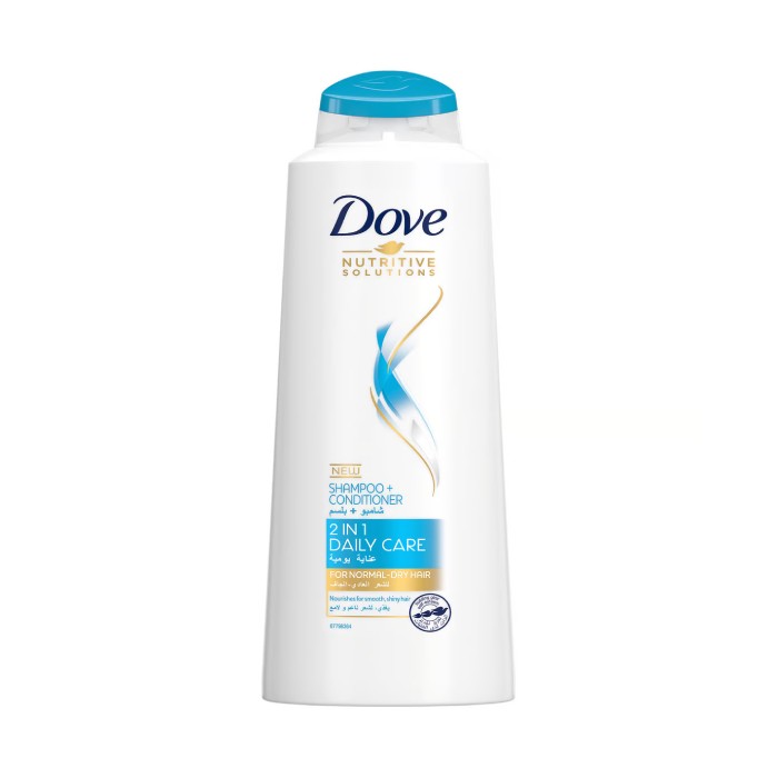 Dove Nutritive Solutions 2 In 1 Shampoo And Conditioner For Normal Dry Hair 600ml