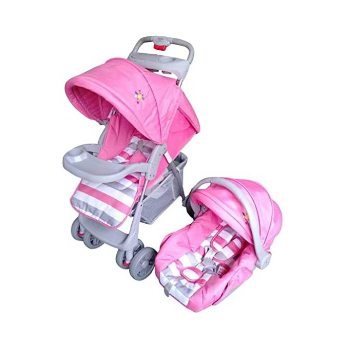 Baby love Car Seat Stroller Pink