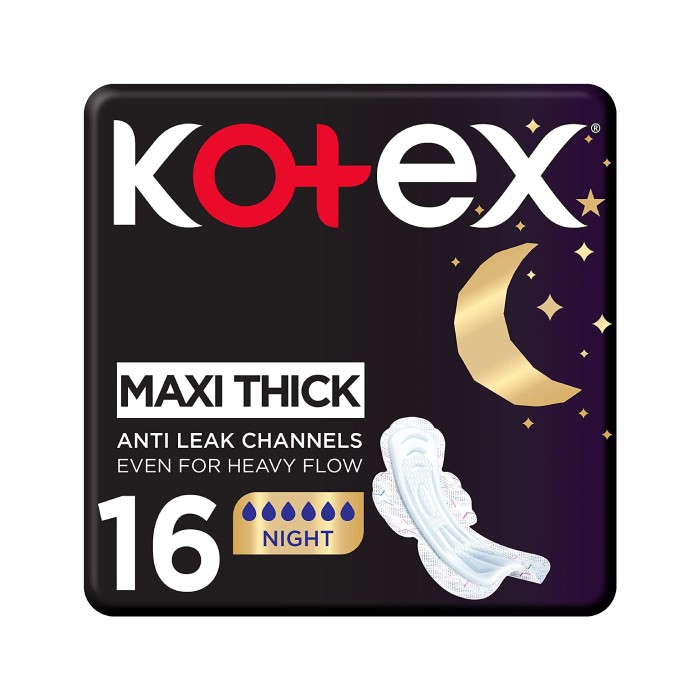 Kotex Maxi 3D Night Sanitary 16 Pieces