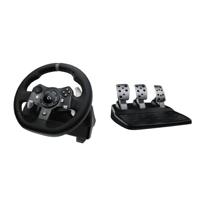 Logitech G923 True Racing Wheel Pedals Black