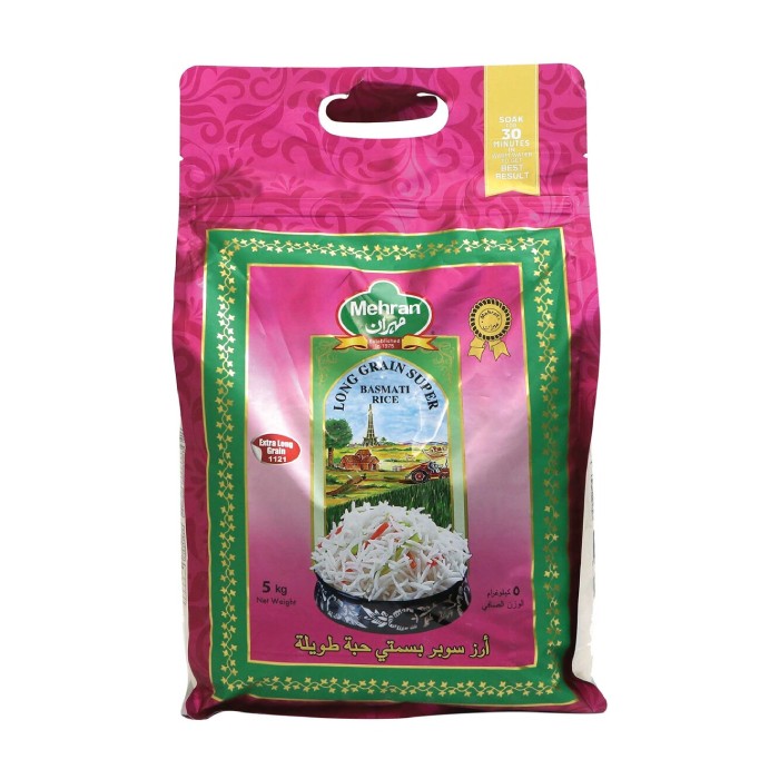 Mehran Long Grain Super Basmati Rice 5KG