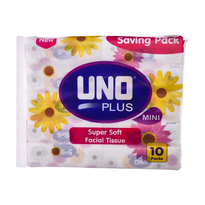 UNO Plus Mini Facial Tissue Soft Pack of 10