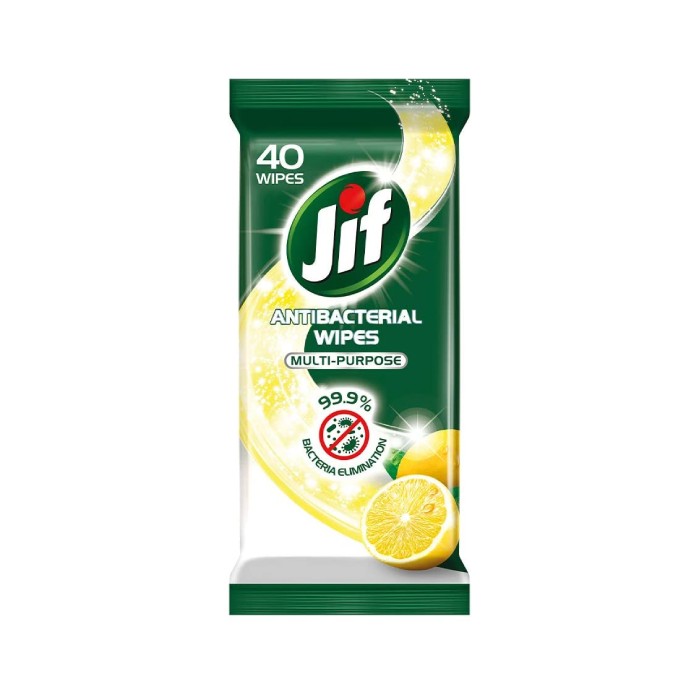 Jif Antibacterial Multipurpose 40 Wipes