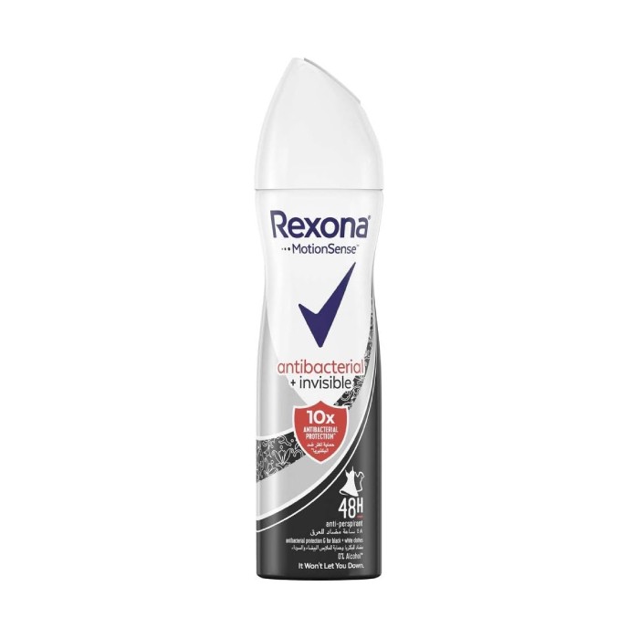 Rexona Women Antiperspirant Deodorant Antibacterial + Invisible 150ml