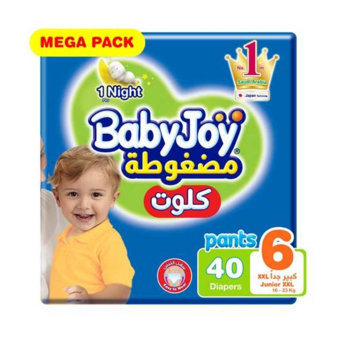 BabyJoy Mega Pack Size 6 Junior XXL 40 Diapers