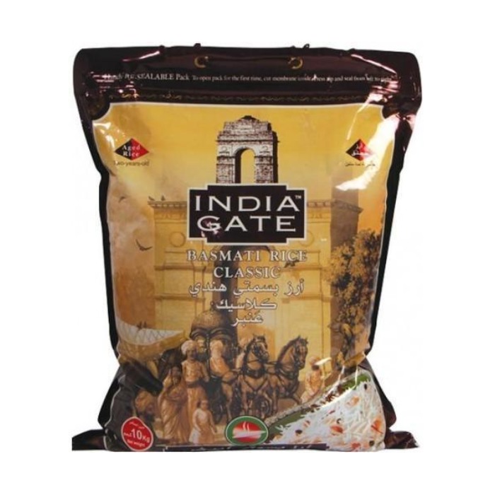 India Gate Classic White Basmati Rice Ambar 10KG